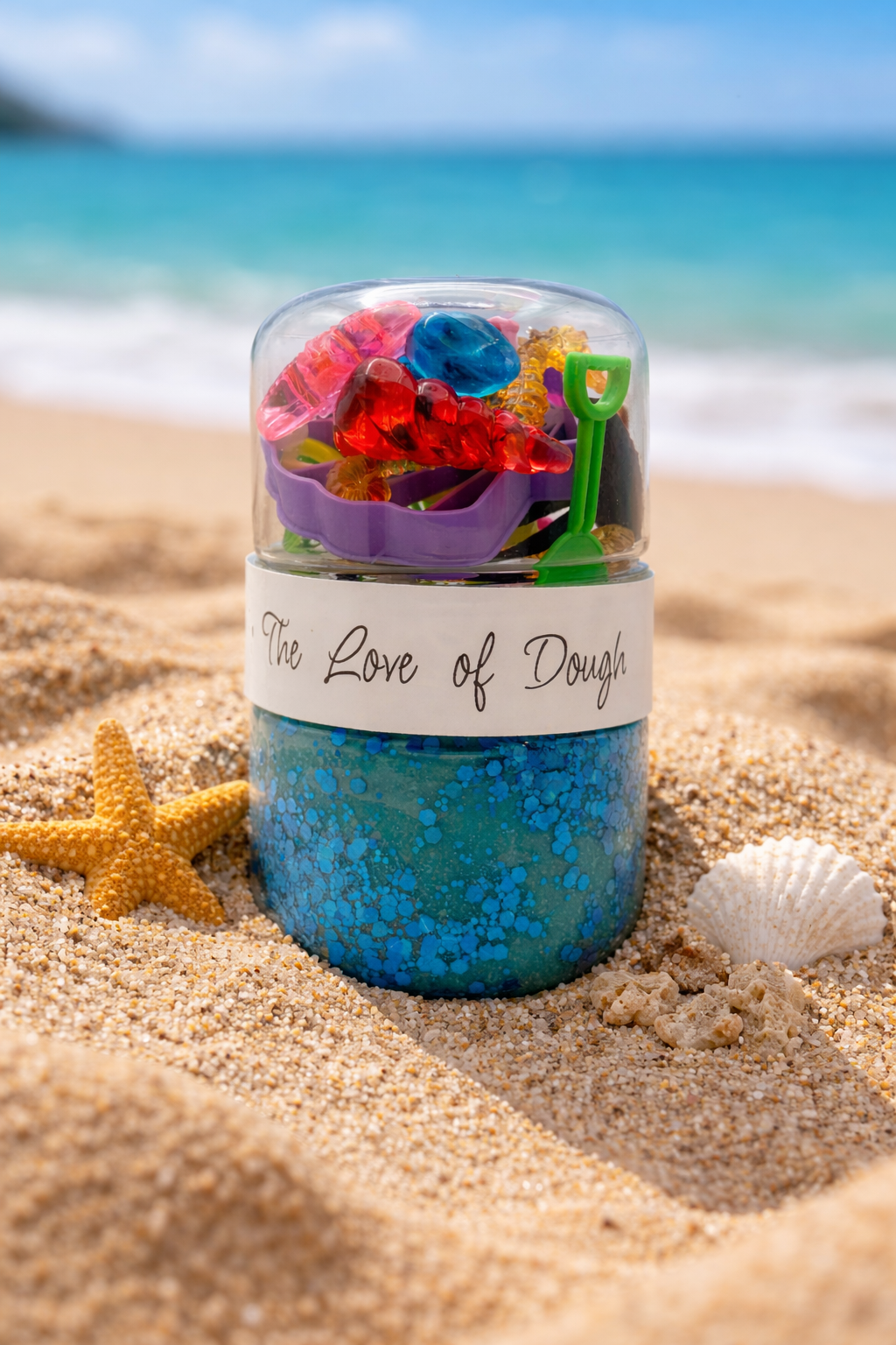 Beach Sensory Dough Double Jar
