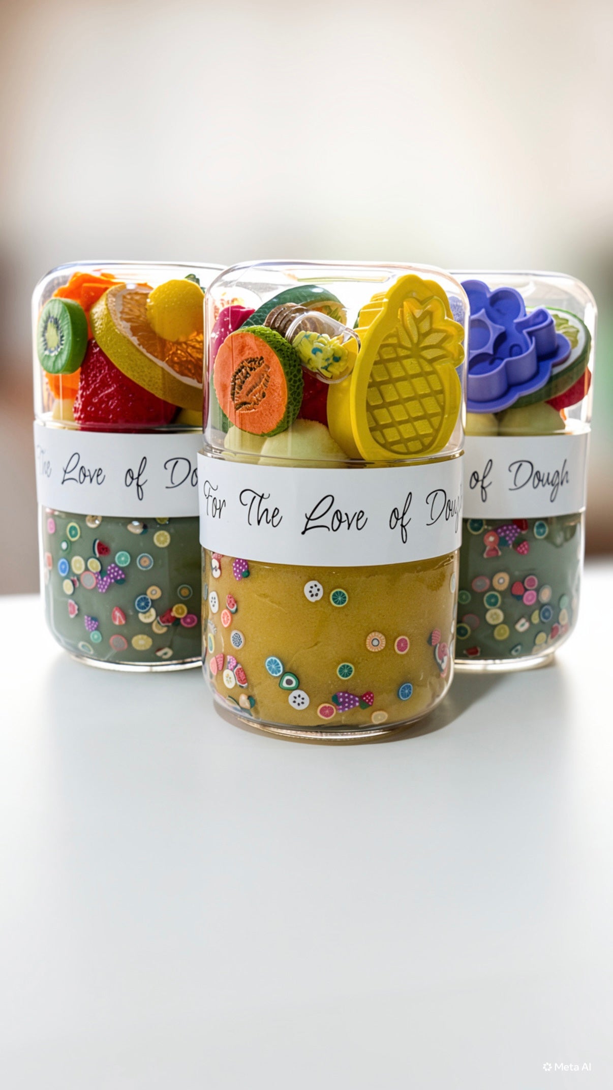 Tutti Frutti Sensory Dough Double Jar