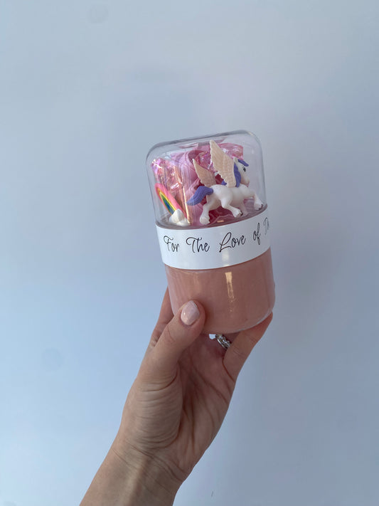 Unicorn Rainbow To-Go Jar