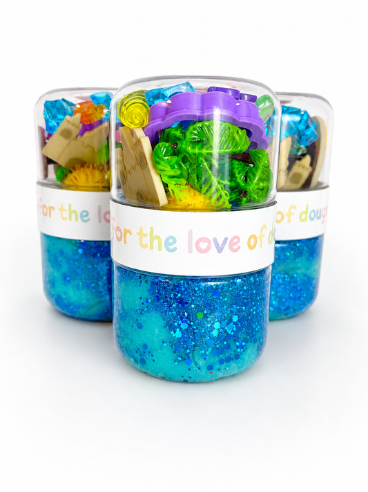 Beach Sensory Dough Double Jar