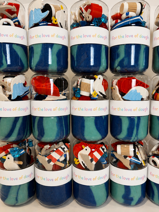 Summer at the Jersey Shore Sensory Dough Double Jar